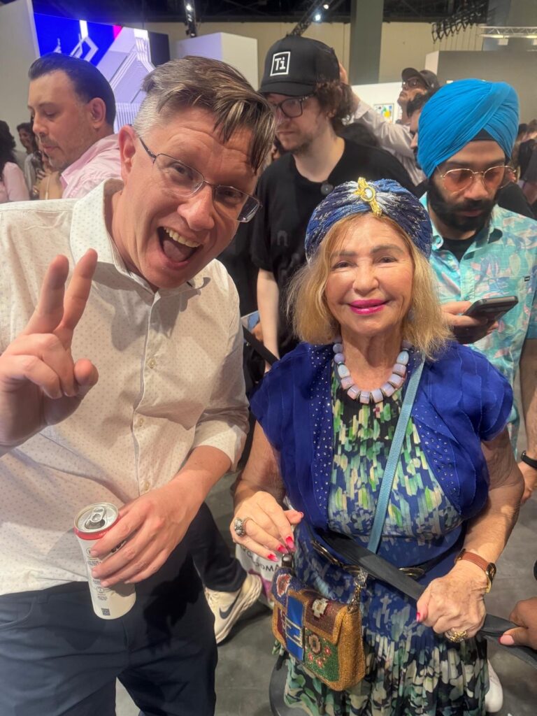 Beeple(Mike Winkelmann) and Maya A Johnson(Editor-In-Chief of Miami Palm Beach Today)